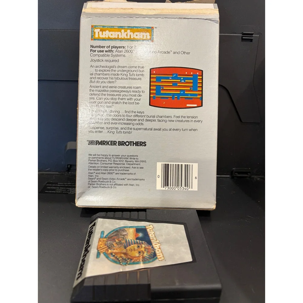 Tutankham Atari 2600 Parker Brothers 1983 CIB Game Box Manual Konami 5340